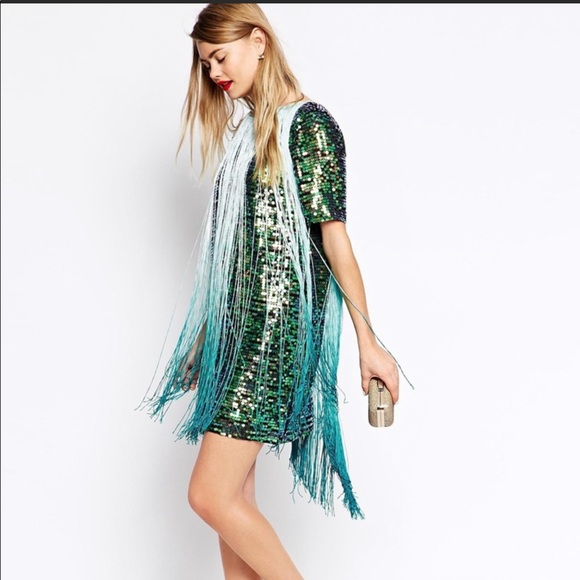 ASOS fringe sequin dress! - Picture 3 of 5